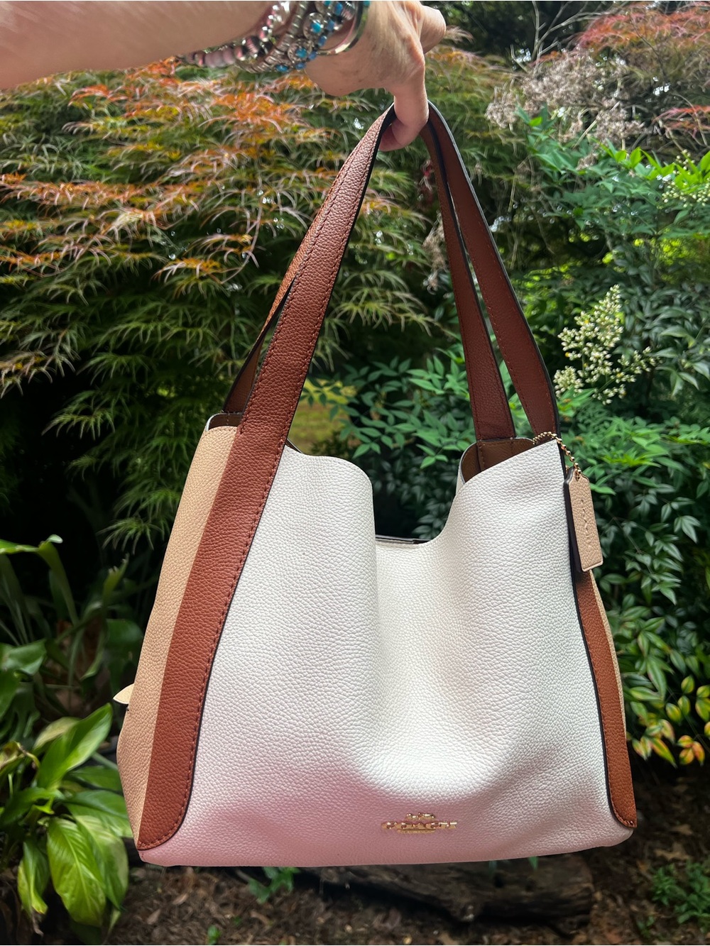Coach Hadley Hobo in Pebbled Leather Colorblock